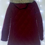 Long puffer coat - maroon is being swapped online for free