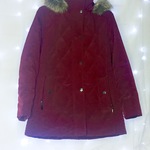 Long puffer coat - maroon is being swapped online for free
