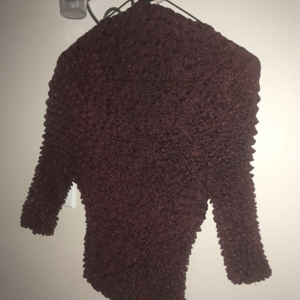 Maroon crinkle long sleeve is being swapped online for free