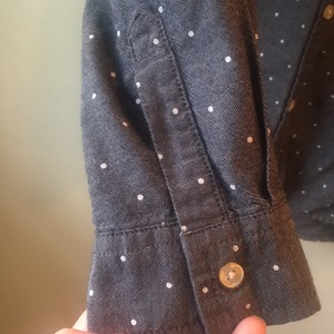 Polka-dot cotton casual shirt is being swapped online for free