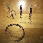Homemade bead jewelry set is being swapped online for free