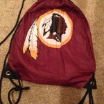 redskins red drawstring bag is being swapped online for free