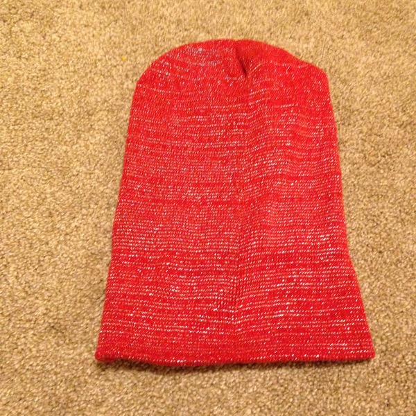 Glitter red beany hat is being swapped online for free