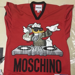 H&M Mochino Donald Duck dj Mesh t shirt size M is being swapped online for free