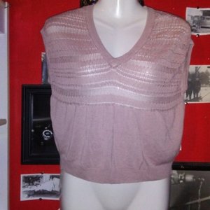 bebe Dusty Rose Crocheted Sleeveless Top - Size XS is being swapped online for free