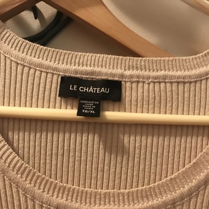 Le Chateau beige round neck top XL  is being swapped online for free