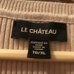 Le Chateau beige round neck top XL  is being swapped online for free