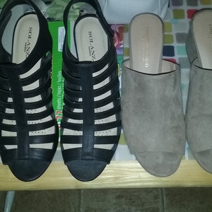 Sandals  10 and 11 2 inch heels  is being swapped online for free