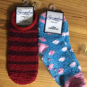 Super soft socks with nubs - NEW! is being swapped online for free