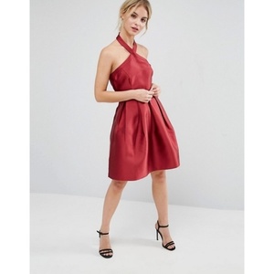 Vero Moda Satin Halterneck Cocktail Dress - S is being swapped online for free