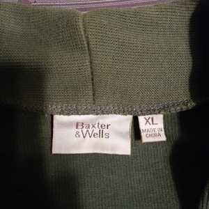 Baxter & Wells Womens Heavy Cotton Shirt XL Olive Green Long Sleeve Worn Once is being swapped online for free