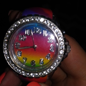 Womens Rainbow Light up Watch New Battery is being swapped online for free