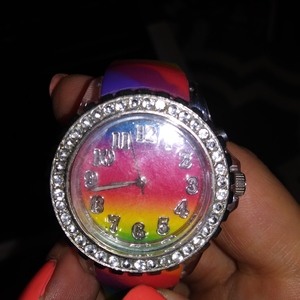 Womens Rainbow Light up Watch New Battery is being swapped online for free