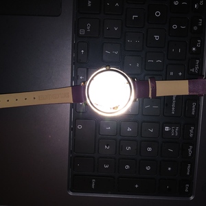 New Peacock Dark Burgandy Accutime Womens Watch Silver Face New Battery is being swapped online for free