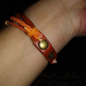 Ailisha braided bead Snap watch womens Burnt Orange adjustable 8 1/2in long is being swapped online for free