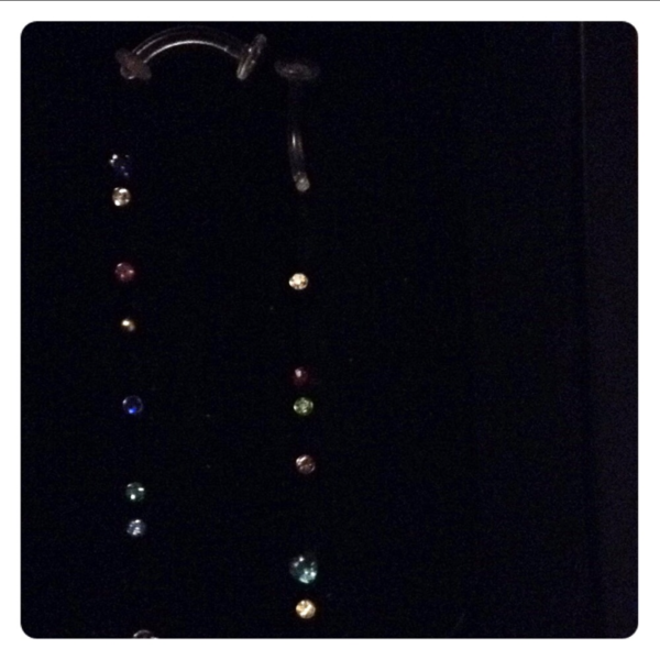 Brand New nose studs and belly retainer is being swapped online for free