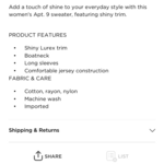 New Boatneck Sweater S/M is being swapped online for free