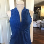 Royal Blue Business Casual, Ruffle Top is being swapped online for free