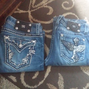 Size 26 Miss Me boot cut jeans  is being swapped online for free