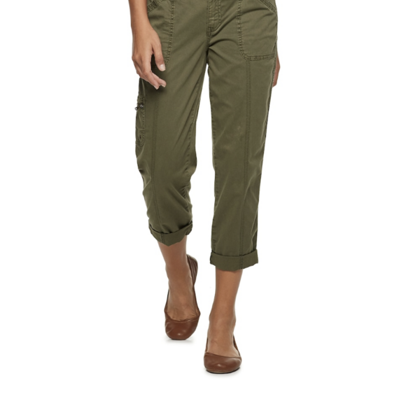 Sonoma Utility Capris - olive - size 6 is being swapped online for free