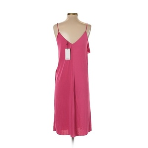 NWT Mango Pink Ruffle Cocktail Shift Dress - 4 is being swapped online for free