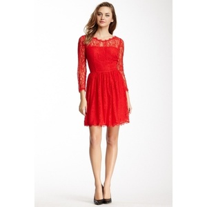 Juicy Couture Red Lace Dress - small is being swapped online for free