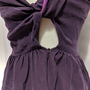 Richard Ruiz Silk Purple Back tie Dress - s is being swapped online for free