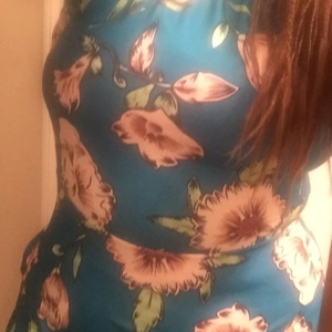 Green Floral dress brand new! is being swapped online for free