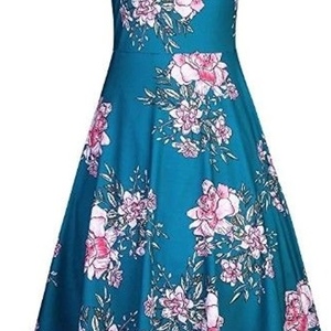 Green Floral dress brand new! is being swapped online for free