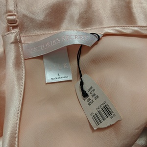 NWT Victorias secret pink satin silk chemise - large is being swapped online for free