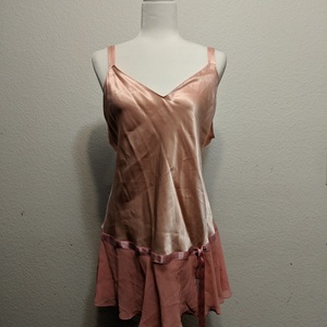 NWT Victorias secret pink satin silk chemise - large is being swapped online for free