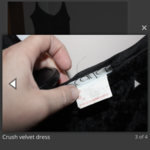 Crushed velvet dress is being swapped online for free