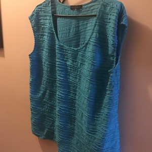 Turquoise sleeveless top  Size xl  is being swapped online for free