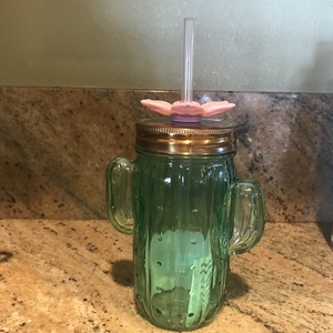 New/Unused Glass Cactus Cup is being swapped online for free