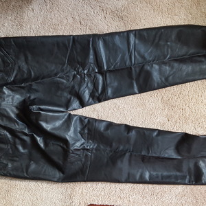VROOOOM Black leather, lined pants. is being swapped online for free