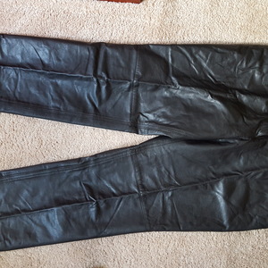 VROOOOM Black leather, lined pants. is being swapped online for free