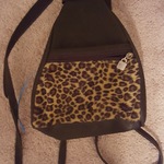Backpack/Crossover leopard print bag is being swapped online for free