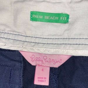Lilly Pulitzer Navy Palm Beach Fit Capri/Cropped Pants size: 4 is being swapped online for free