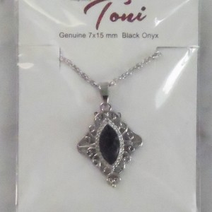 Toni Genuine Black Onyx Necklace *NIP* is being swapped online for free