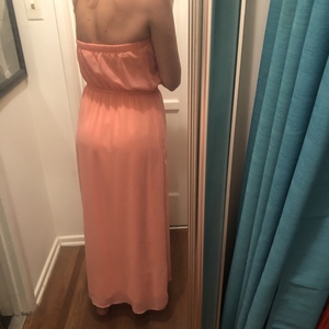 Salmon or Peach colored Maxi Dress is being swapped online for free