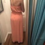 Salmon or Peach colored Maxi Dress is being swapped online for free