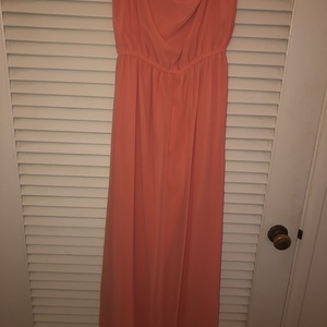 Salmon or Peach colored Maxi Dress is being swapped online for free