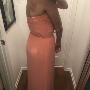 Salmon or Peach colored Maxi Dress is being swapped online for free