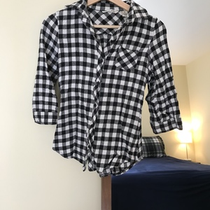 Flannel- white and black.  is being swapped online for free