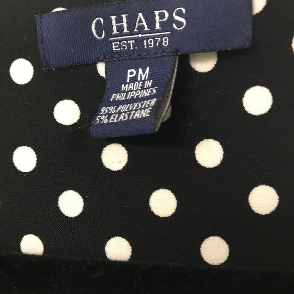 Cute polka dot swirl dress by CHAPS is being swapped online for free