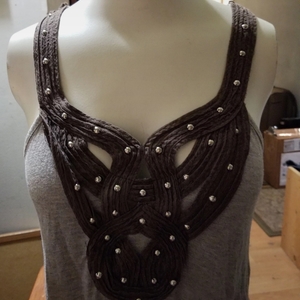 Embellished Racerback Tank Top sz M is being swapped online for free