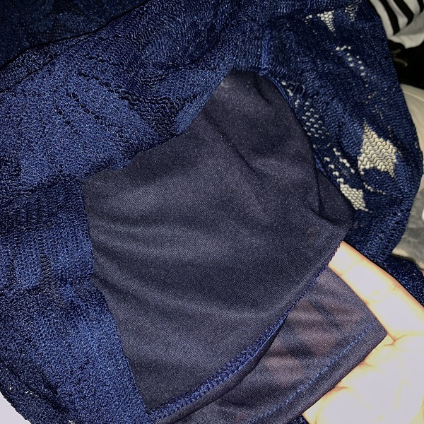 Vintage Blue lace dress, with lining under skirt  is being swapped online for free