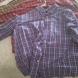 4 Button Down Name Brand Long Sleeve Shirts...Polo, St John's Bay, Chaps is being swapped online for free
