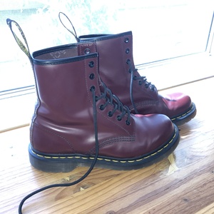 Dr. Martens Cherry Red Boots Size 8 is being swapped online for free