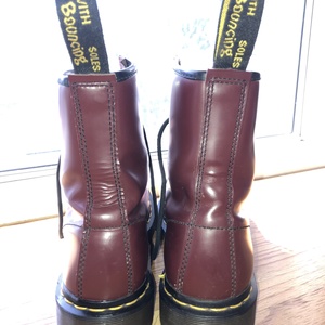 Dr. Martens Cherry Red Boots Size 8 is being swapped online for free